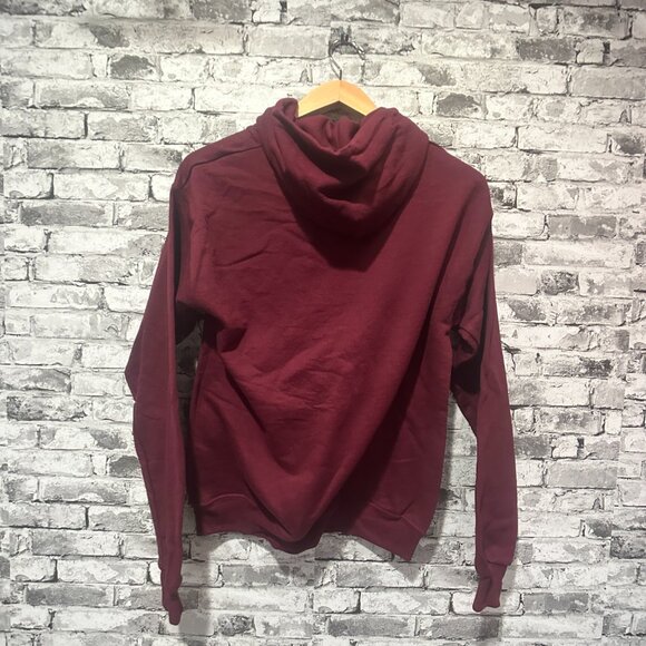 EUC Hanes Eco Smart Women's Burgundy Hoodie Size Small - Picture 6 of 10